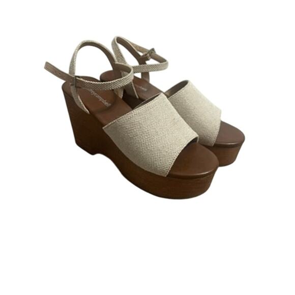 NEW JEFFREY CAMPBELL On Deck Platform Sandal - Picture 2 of 5